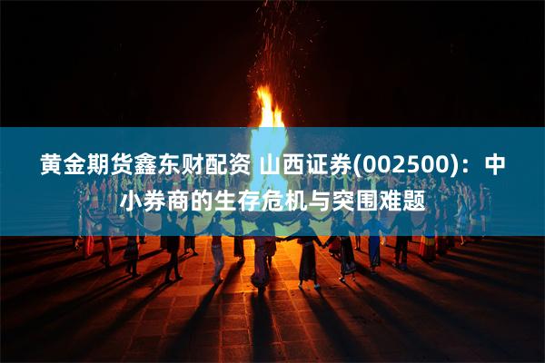 黄金期货鑫东财配资 山西证券(002500)：中小券商的生存危机与突围难题