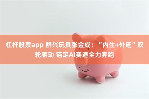 杠杆股票app 群兴玩具张金成：“内生+外延”双轮驱动 锚定Al赛道全力奔跑