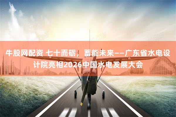 牛股网配资 七十而砺，蓄能未来——广东省水电设计院亮相2026中国水电发展大会